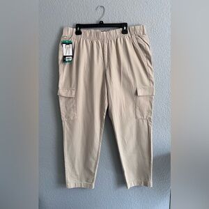 NWT GAP Womens Tan Twill Cargo Pants Size XL X-Large